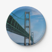 Mackinac Bridge Pappteller (Vorderseite)