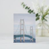Mackinac Bridge Postcard Postkarte (Stehend Vorderseite)