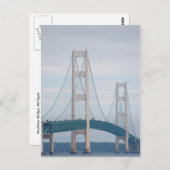 Mackinac Bridge Postcard Postkarte (Vorne/Hinten)
