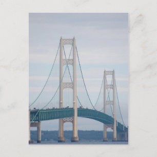 Mackinac Bridge Postcard Postkarte