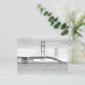 Mackinac Bridge Postkarte (Stehend Vorderseite)