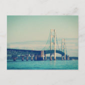 Mackinac Bridge Postkarte (Vorderseite)