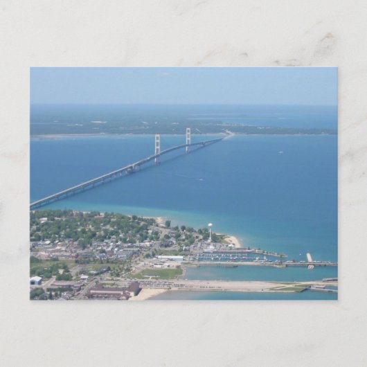 Mackinac Bridge Postkarte (Vorderseite)