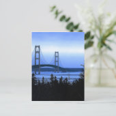 Mackinac Bridge Postkarte (Stehend Vorderseite)