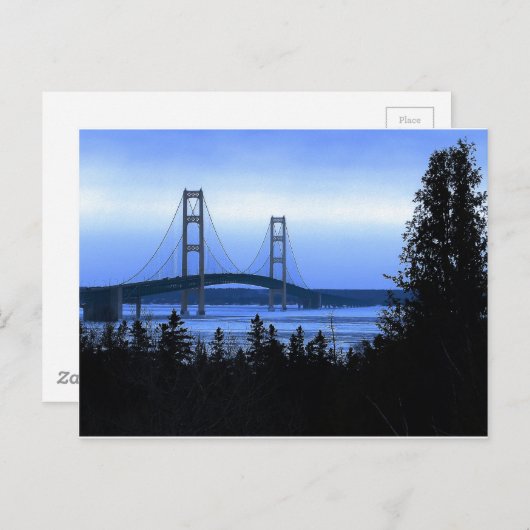 Mackinac Bridge Postkarte (Vorne/Hinten)