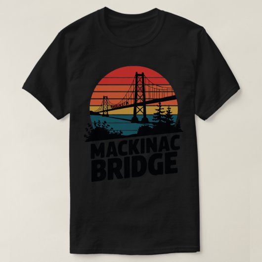 Mackinac Bridge Retro TShirt (Design vorne)