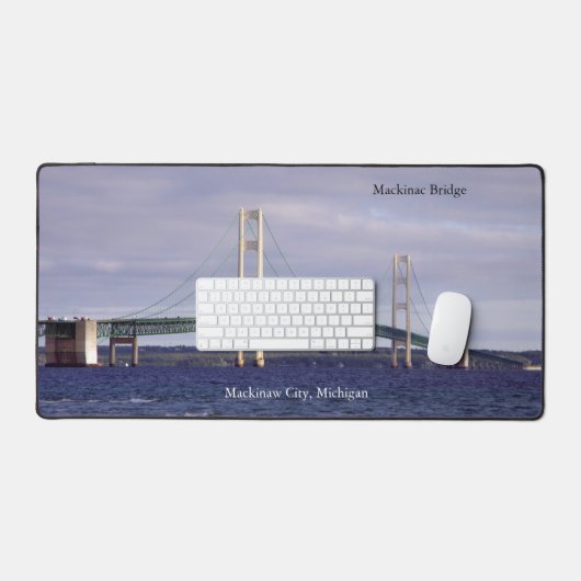Mackinac Bridge Schreibtischmatte (Tastatur & Maus)