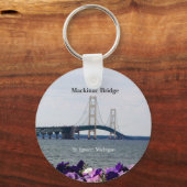 Mackinac Bridge Spring St. Ignace Frühjahrskette Schlüsselanhänger (Vorderseite)