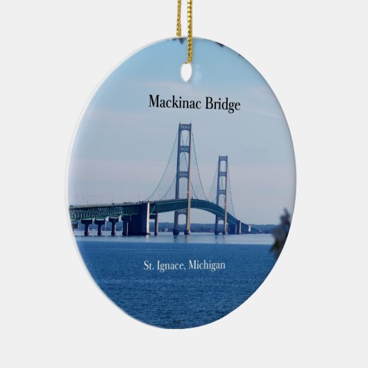 Mackinac Bridge St. Ignace Keramik Ornament (Rechts)