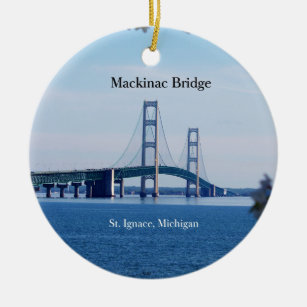 Mackinac Bridge St. Ignace ornament