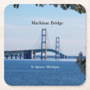 Mackinac Bridge St. Ignace Paper Untersetzer