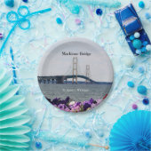 Mackinac Bridge St. Ignace Papierplatte Pappteller (Party)