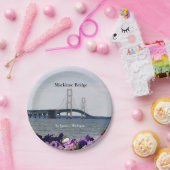 Mackinac Bridge St. Ignace Papierplatte Pappteller (Party)