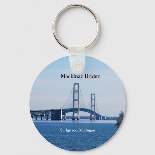 Mackinac Bridge St. Ignace Schlüsselkette Schlüsselanhänger (Vorderseite)