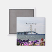 Mackinac Bridge St. Ignace spring magnet (Vorderseite/Rückseite)