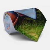 Mackinac Bridge und Canoes Neck Tie Krawatte (Gerollt)