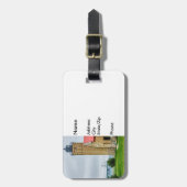 Mackinac Bridge und Lichthouse Gepäckmarke Gepäckanhänger (Vorderseite vertikal)