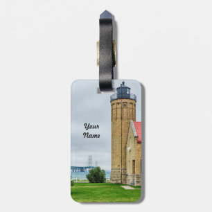 Mackinac Bridge und Lichthouse Gepäckmarke Gepäckanhänger