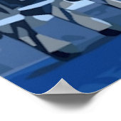 Mackinac Bridge Vector Poster (Ecke)