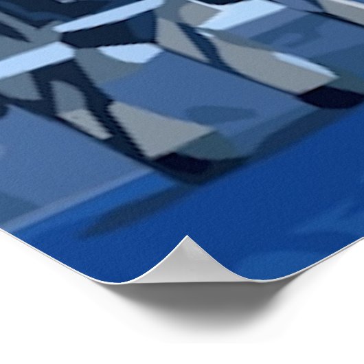 Mackinac Bridge Vector Poster (Ecke)