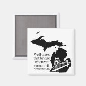 Mackinac Bridge Walk 2024 Gedenkmagnet Magnet (Vorderseite/Rückseite)