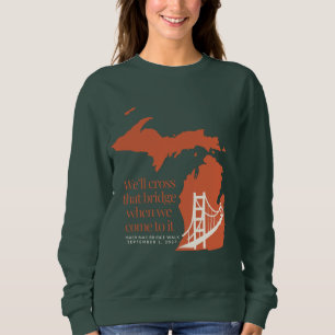 Mackinac Bridge Walk dunkles Sweatshirt