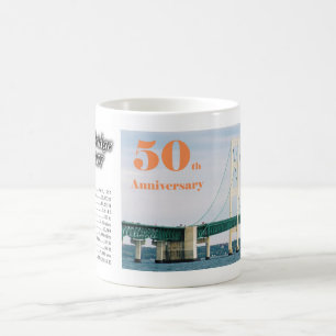 Mackinac-Brücke 50. Jubiläum Kaffeetasse