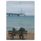 Mackinac-Brücke ansehen Klemmbrett (Rückseite)