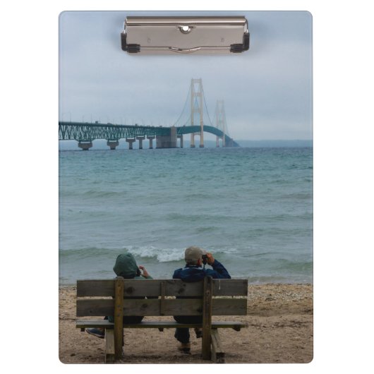 Mackinac-Brücke ansehen Klemmbrett (Vorderseite)