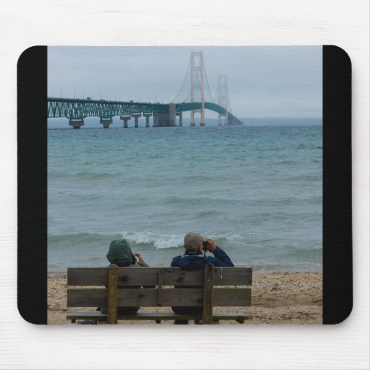 Mackinac-Brücke ansehen Mousepad (Vorne)