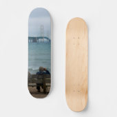 Mackinac-Brücke ansehen Skateboard (Vorderseite)
