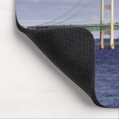 Mackinac-Brücke aus Mackinaw-City-Mousepad Mousepad (Ecke)