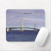 Mackinac-Brücke aus Mackinaw-City-Mousepad Mousepad (Mit Mouse)