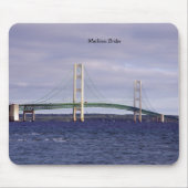 Mackinac-Brücke aus Mackinaw-City-Mousepad Mousepad (Vorne)