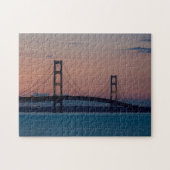 Mackinac-Brücke bei der Dämmerung Puzzle (Horizontal)