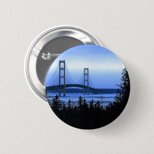 Mackinac Brücke Button (Vorne & Hinten)