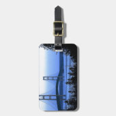 Mackinac Brücke Gepäckanhänger (Vorderseite vertikal)