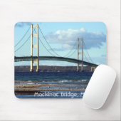 Mackinac-Brücke-in-Fall, Mackinac Brücke, MI Mousepad (Mit Mouse)