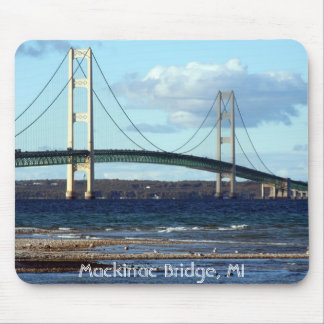 Mackinac-Brücke-in-Fall, Mackinac Brücke, MI Mousepad