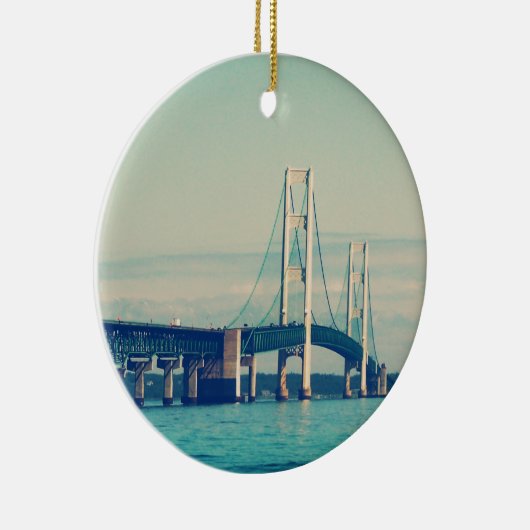Mackinac-Brücke Keramikornament (Rechts)