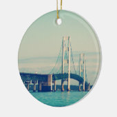 Mackinac-Brücke Keramikornament (Links)