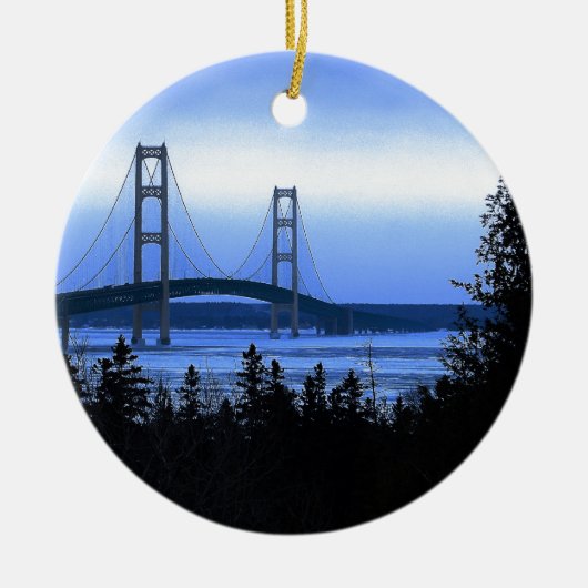 Mackinac Brücke Keramikornament (Vorne)