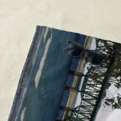 Mackinac-Brücke mit Baumbestand Badetuch (Beispiel)
