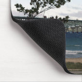 Mackinac-Brücke mit Baummousepad Mousepad (Ecke)