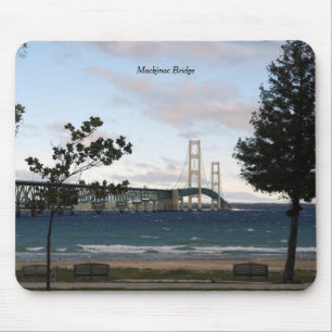 Mackinac-Brücke mit Baummousepad Mousepad