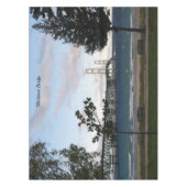 Mackinac-Brücke mit Baumtisch Tischdecke (Vorderseite)
