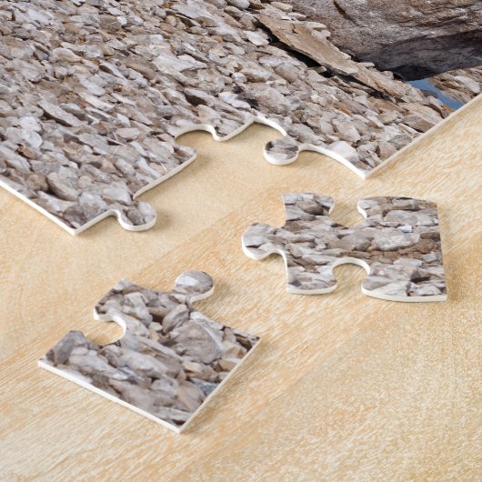 Mackinac Brücke mit Felsen-Puzzlespiel Puzzle (Seite)