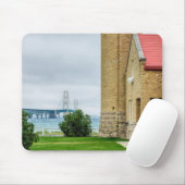 Mackinac-Brücke und Leuchtturm Mousepad (Mit Mouse)