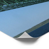 Mackinac-Brücke von der Straße Poster (Ecke)
