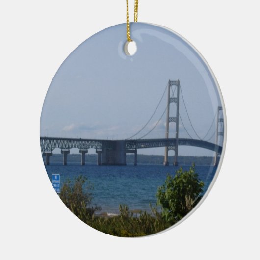 Mackinac Brücken-Verzierung Keramikornament (Links)